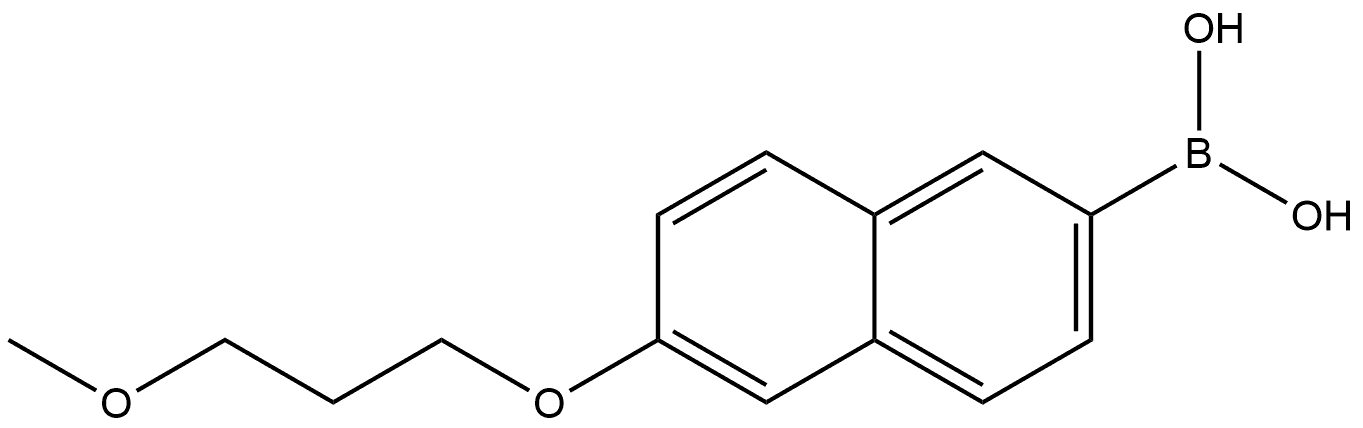 B-[6-(3-Methoxypropoxy)-2-naphthalenyl]boronic acid Structure