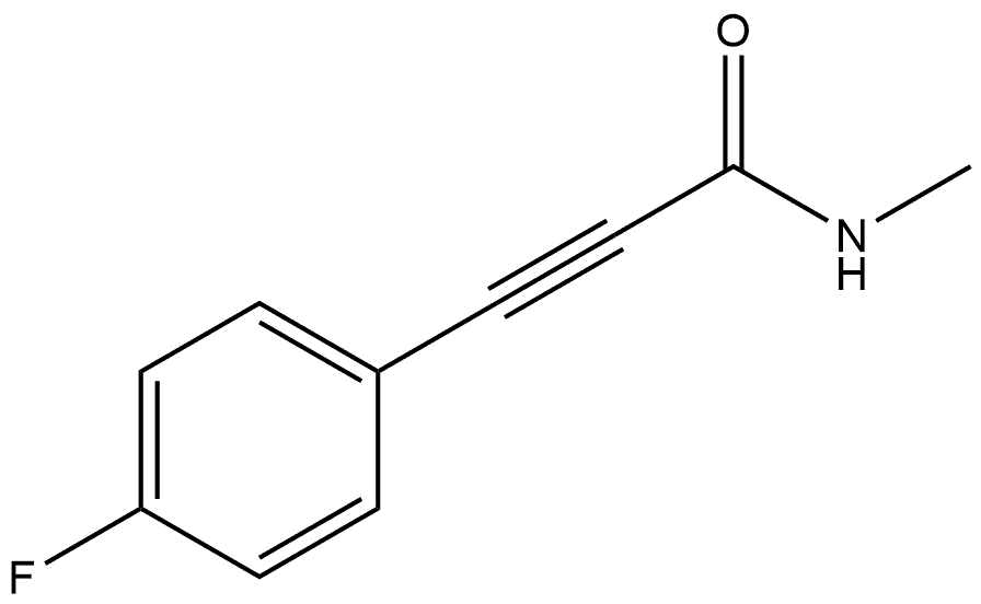 3-(4-Fluorophenyl)-N-methyl-2-propynamide Structure