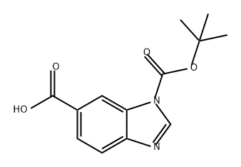 1H-Benzimidazole-1,6-dicarboxylic acid, 1-(1,1-dimethylethyl) ester Structure