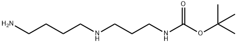 Carbamic acid, N-[3-[(4-aminobutyl)amino]propyl]-, 1,1-dimethylethyl ester Structure