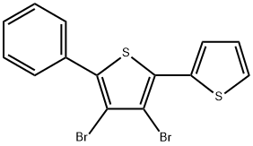 3,4-dibromo-5-phenyl-2,2'-bithiophene Structure