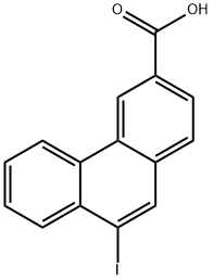 3-Phenanthrenecarboxylic acid, 9-iodo- 구조식 이미지