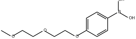 Boronic acid, B-[4-[2-(2-methoxyethoxy)ethoxy]phenyl]- Structure