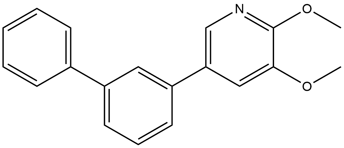 5-[1,1'-Biphenyl]-3-yl-2,3-dimethoxypyridine Structure