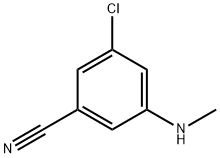 3-Chloro-5-(methylamino)benzonitrile Structure