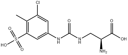 3-[[[(3-Chloro-4-methyl-5-sulfophenyl)amino]carbonyl]amino]-L-alanine Structure