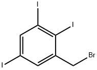 Benzene, 1-(bromomethyl)-2,3,5-triiodo- Structure