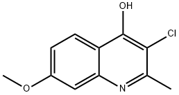 3-Chloro-4-hydroxy-7-methoxy-2-methylquinoline 구조식 이미지