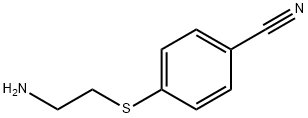 Benzonitrile, 4-[(2-aminoethyl)thio]- Structure