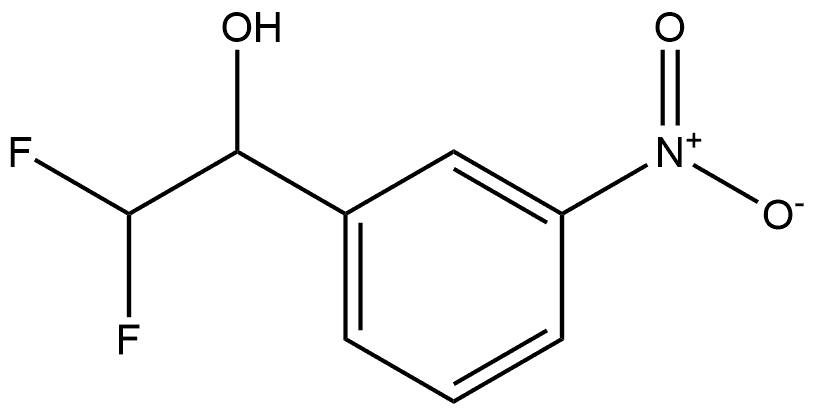 Benzenemethanol, α-(difluoromethyl)-3-nitro- Structure