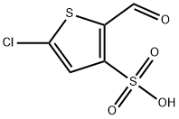 3-Thiophenesulfonic acid, 5-chloro-2-formyl- Structure