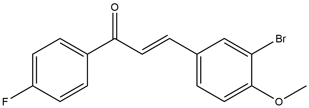 (2E)-3-(3-Bromo-4-methoxyphenyl)-1-(4-fluorophenyl)-2-propen-1-one Structure