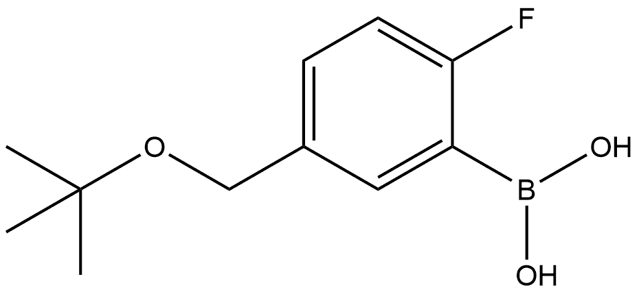 B-[5-[(1,1-Dimethylethoxy)methyl]-2-fluorophenyl]boronic acid Structure