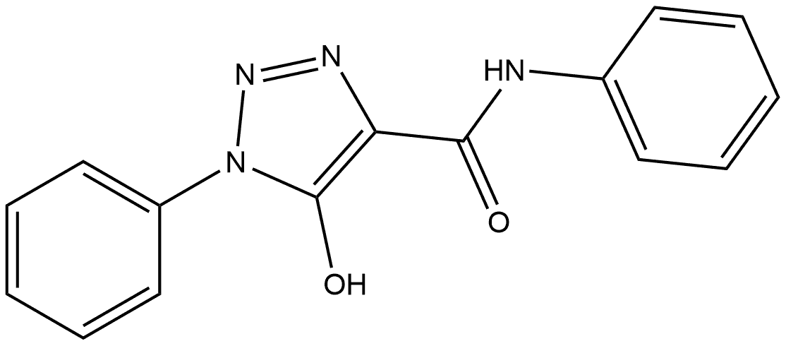 5-Hydroxy-N,1-diphenyl-1H-1,2,3-triazole-4-carboxamide Structure