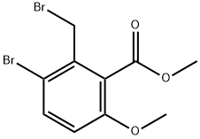 methyl 3-bromo-2-(bromomethyl)-6-methoxybenzoate Structure