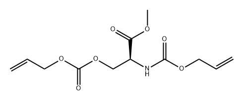 L-Serine, N,O-bis[(2-propen-1-yloxy)carbonyl]-, methyl ester 구조식 이미지