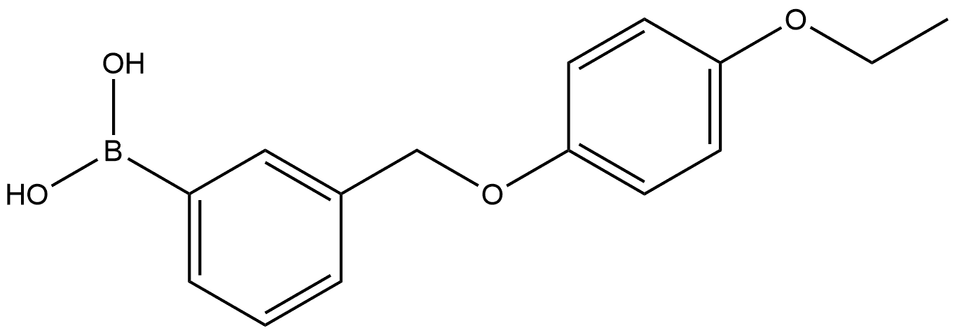 B-[3-[(4-Ethoxyphenoxy)methyl]phenyl]boronic acid Structure