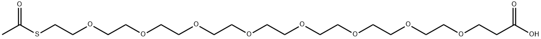 4,7,10,13,16,19,22,25-Octaoxa-28-thiatriacontanoic acid, 29-oxo- Structure