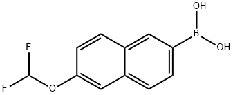 (6-(Difluoromethoxy)naphthalen-2-yl)boronic acid 구조식 이미지