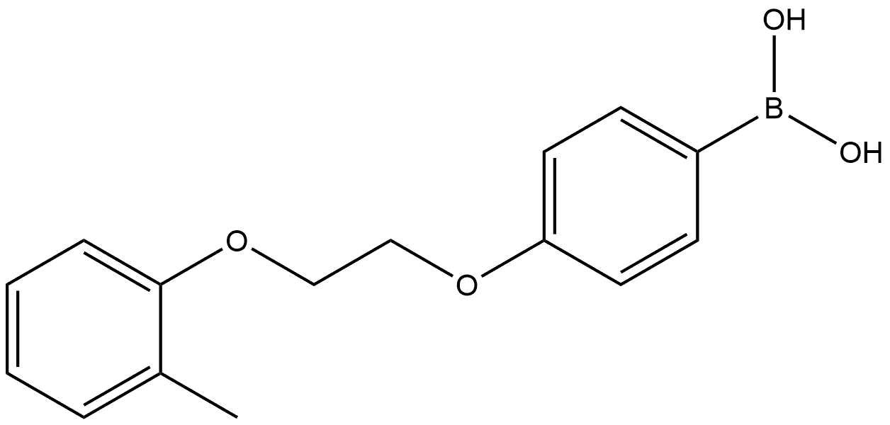 (4-(2-(o-tolyloxy)ethoxy)phenyl)boronic acid Structure