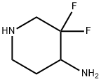 4-Piperidinamine, 3,3-difluoro- 구조식 이미지