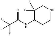 Acetamide,N-(3,3-difluoro-4-piperidinyl)-2,2,2-trifluoro- 구조식 이미지