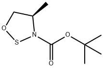 1,2,3-Oxathiazolidine-3-carboxylic acid, 4-methyl-, 1,1-dimethylethyl ester, (4R)- Structure