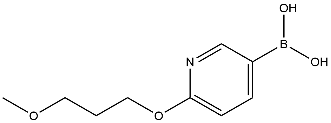 B-[6-(3-Methoxypropoxy)-3-pyridinyl]boronic acid Structure