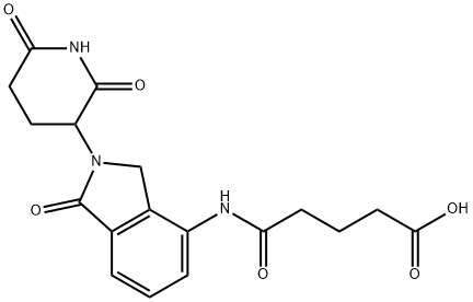 Pentanoic acid, 5-[[2-(2,6-dioxo-3-piperidinyl)-2,3-dihydro-1-oxo-1H-isoindol-4-yl]amino]-5-oxo- Structure