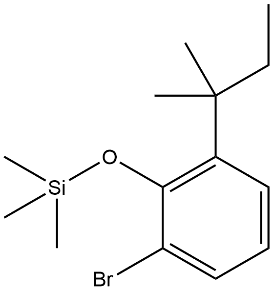 1-Bromo-3-(1,1-dimethylpropyl)-2-[(trimethylsilyl)oxy]benzene Structure