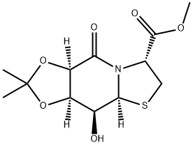 (3aR,4S,4aS,7R,9aR)methyl 4-hydroxy-2,2-dimethyl-9-oxohexahydro-3aH-[1,3]dioxolo[4,5-d]thiazolo[3,2-a]pyridine-7-carboxylate 구조식 이미지