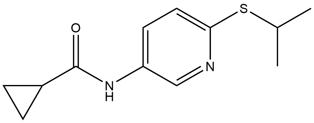 N-[6-[(1-Methylethyl)thio]-3-pyridinyl]cyclopropanecarboxamide Structure