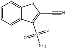 Benzo[b]thiophene-3-sulfonamide, 2-cyano- 구조식 이미지