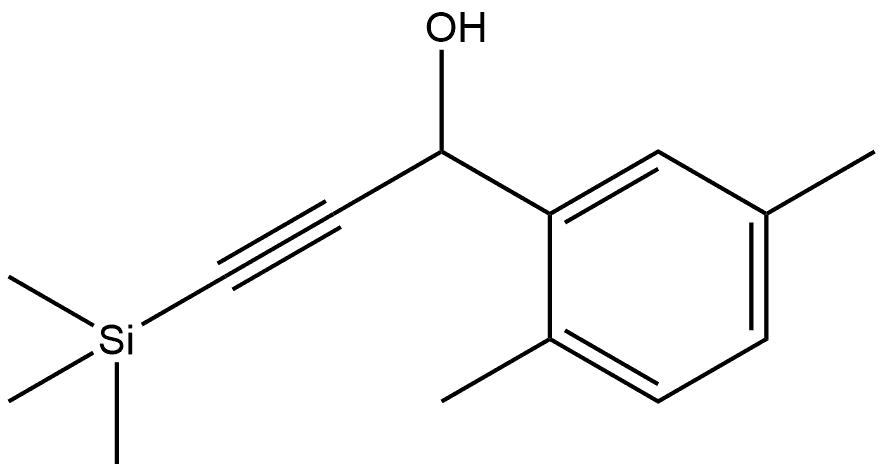 2,5-Dimethyl-α-[2-(trimethylsilyl)ethynyl]benzenemethanol Structure