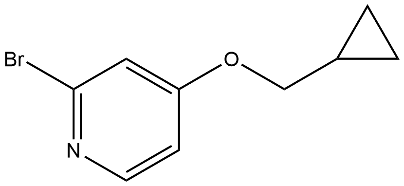 2-Bromo-4-(cyclopropylmethoxy)pyridine Structure