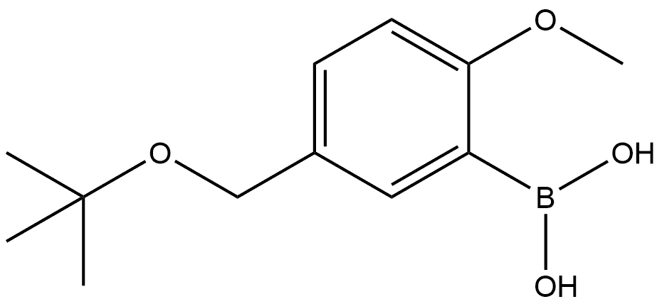 B-[5-[(1,1-Dimethylethoxy)methyl]-2-methoxyphenyl]boronic acid Structure