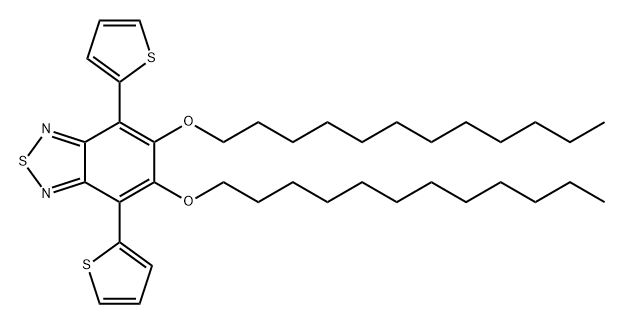 2,1,3-Benzothiadiazole, 5,6-bis(dodecyloxy)-4,7-di-2-thienyl- Structure