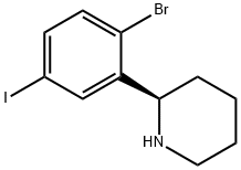 （R）-2-(2-bromo-5-iodophenyl)piperidine Structure