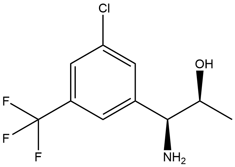 (1S,2S)-1-AMINO-1-[3-CHLORO-5-(TRIFLUOROMETHYL)PHENYL]PROPAN-2-OL Structure