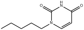 2,4(1H,3H)-Pyrimidinedione, 1-pentyl- 구조식 이미지