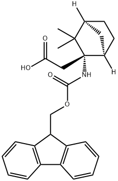 (Fmoc-NH-3,3-Me2-BChept-2-yl)acetic acid(R,S,S) Structure