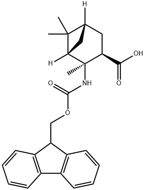 Fmoc-NH-2,6,6-Me3-BCheptane-COOH(S,S,R,S) Structure