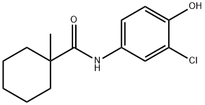 Cyclohexanecarboxamide, N-(3-chloro-4-hydroxyphenyl)-1-methyl- Structure