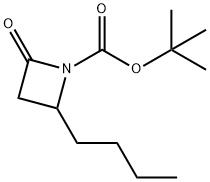 1-?Azetidinecarboxylic acid, 2-?butyl-?4-?oxo-?, 1,?1-?dimethylethyl ester Structure