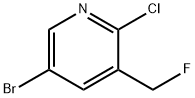 Pyridine, 5-bromo-2-chloro-3-(fluoromethyl)- 구조식 이미지
