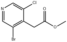 4-Pyridineacetic acid, 3-bromo-5-chloro-, methyl ester Structure