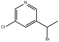 Pyridine, 3-(1-bromoethyl)-5-chloro- Structure