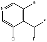 Pyridine, 3-bromo-5-chloro-4-(difluoromethyl)- 구조식 이미지