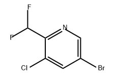 Pyridine, 5-bromo-3-chloro-2-(difluoromethyl)- 구조식 이미지