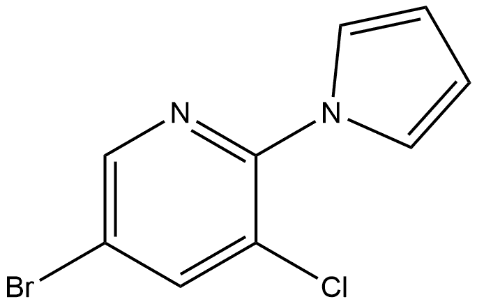 5-Bromo-3-chloro-2-(1H-pyrrol-1-yl)pyridine Structure